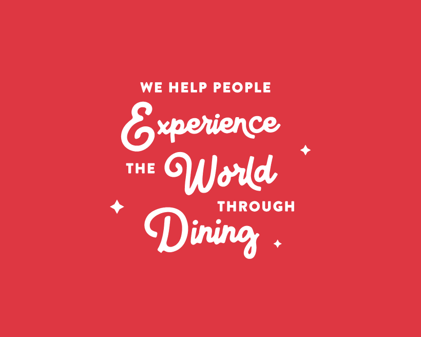 Experience the world through dining graphic